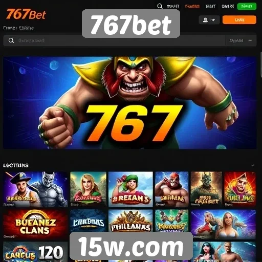 Variedade de jogos disponíveis na plataforma 767bet
